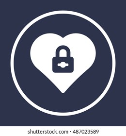  Heart  icon,vector. Flat design.