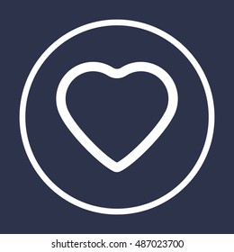  Heart  icon,vector. Flat design.