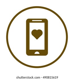  Heart  icon,vector. Flat design.
