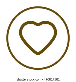  Heart  icon,vector. Flat design.