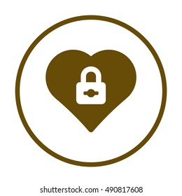  Heart  icon,vector. Flat design.