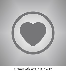 Heart  icon,vector. Flat design.