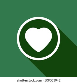  Heart  icon,vector. Flat design.