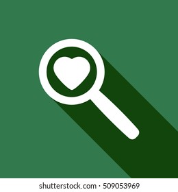  Heart  icon,vector. Flat design.
