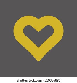  Heart  icon,vector. Flat design.