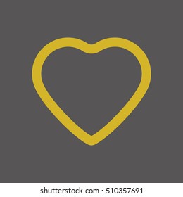  Heart  icon,vector. Flat design.