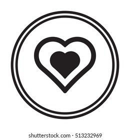  Heart  icon,vector. Flat design.