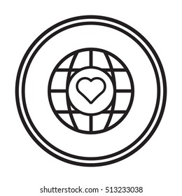  Heart  icon,vector. Flat design.