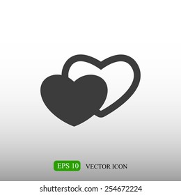Heart icon.Vector illustration 