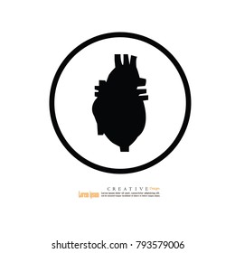 Heart icon.vector illustration.