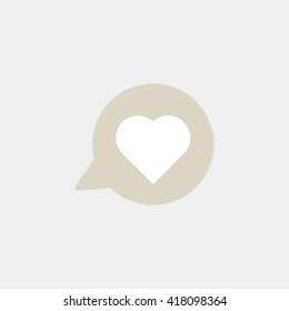 Heart icon.Vector illustrator.