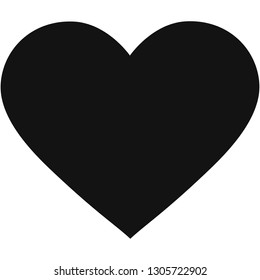 Heart icon-Vector, Love sign, Valentine's day symbol, Like button, Romance element. 