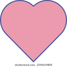 Heart   illustration with isolated background 