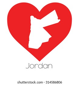 A Heart illustration with the shape of Jordan