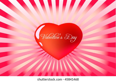 heart illustration for valentines day