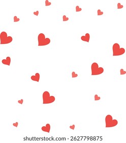 Heart Illustration, Valentines Day , Anniversary, Birthday Decoration 