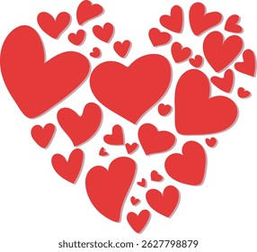 Heart Illustration, Valentines Day , Anniversary, Birthday Decoration 