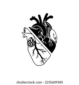 vector de ilustración cardíaca con concepto