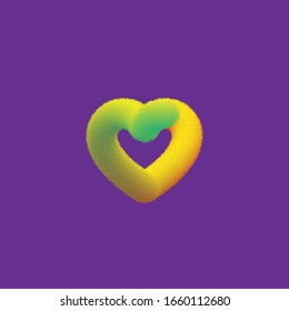 vector de ilustración cardíaca. Logotipo del corazón