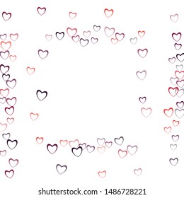 Heart illustration which consists of isolated elements. Modern style with beautiful elements in heart illustration. Can be used as print, wallpaper, cards, valentine cards, banner, background and etc.