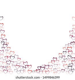 Heart illustration which consists of isolated elements. Modern style with beautiful elements in heart illustration. Can be used as print, wallpaper, cards, valentine cards, banner, background and etc.