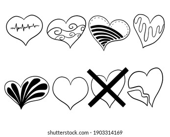 Heart Illustration. You can use this file to print on greeting card, frame, mugs, shopping bags, wall art, telephone boxes, wedding invitation, stickers, decorations, and t-shirts