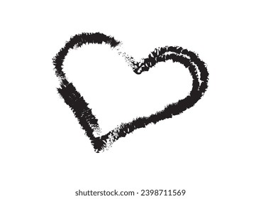 Heart illustrations drawing, Love symbol icon set, love symbol vector.