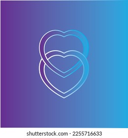 heart illustrations, Love symbol icon set, love symbol vector.