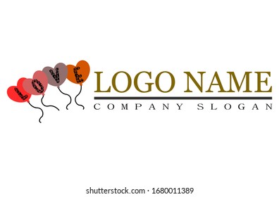 Heart ilustration vector for logo design