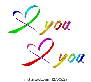 the heart image and text from the tape