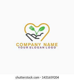 heart images consisting of hands by giving plants shaped like spoons and forks can clarify the meaning that displays and provides information about recipes, diet programs, restaurant reviews, food tou