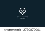 Heart Infinity People Logo for Love and Care Branding