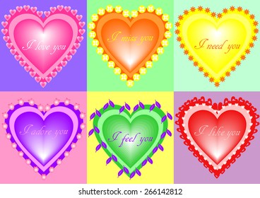 heart with inscriptions