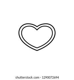 heart inside heart icon. Element of Valentine's Day icon for mobile concept and web apps. Detailed heart inside heart icon can be used for web and mobile