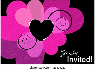 Heart Invitation Template