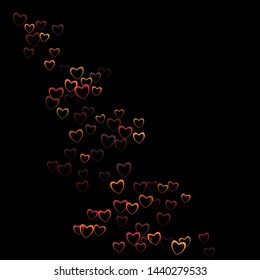 Heart invitation which consists of isolated elements. Modern style with beautiful elements in heart invitation. Can be used as print, wallpaper, cards, valentine cards, banner, background and etc.