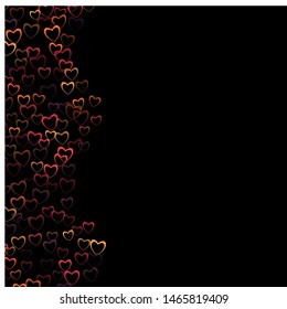 Heart invitation which consists of isolated elements. Modern style with beautiful elements in heart invitation. Can be used as print, wallpaper, cards, valentine cards, banner, background and etc.