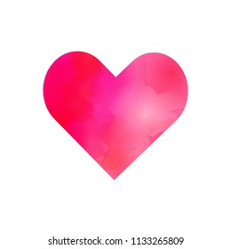 Heart isolated on white background. Vector illustration