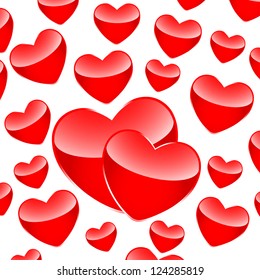 Heart isolated on white background. Vector.