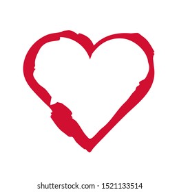 Heart isolated on white background
