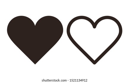 Heart isolated on white background