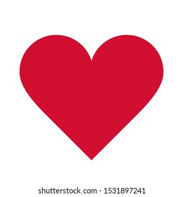 Heart isolated on white background