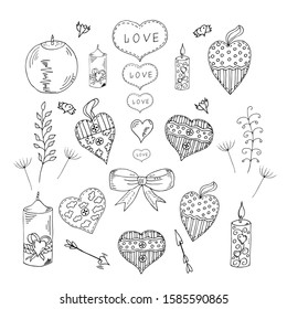 Heart isolated on white background. Hand drawing. Greeting card. Vector illustration 
 