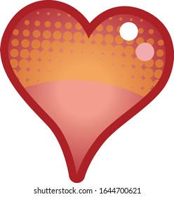 Heart isolated on white background. illustration vector