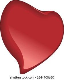 Heart isolated on white background. illustration vector