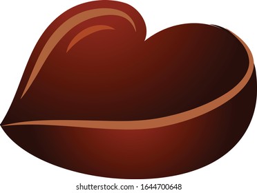 Heart isolated on white background. illustration vector
