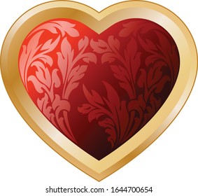 Heart isolated on white background. illustration vector