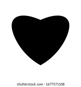 heart isolated on white background. vector illustration