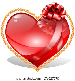 Heart. Isolated on white background. EPS10.