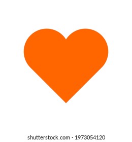 Heart isolated on white background
